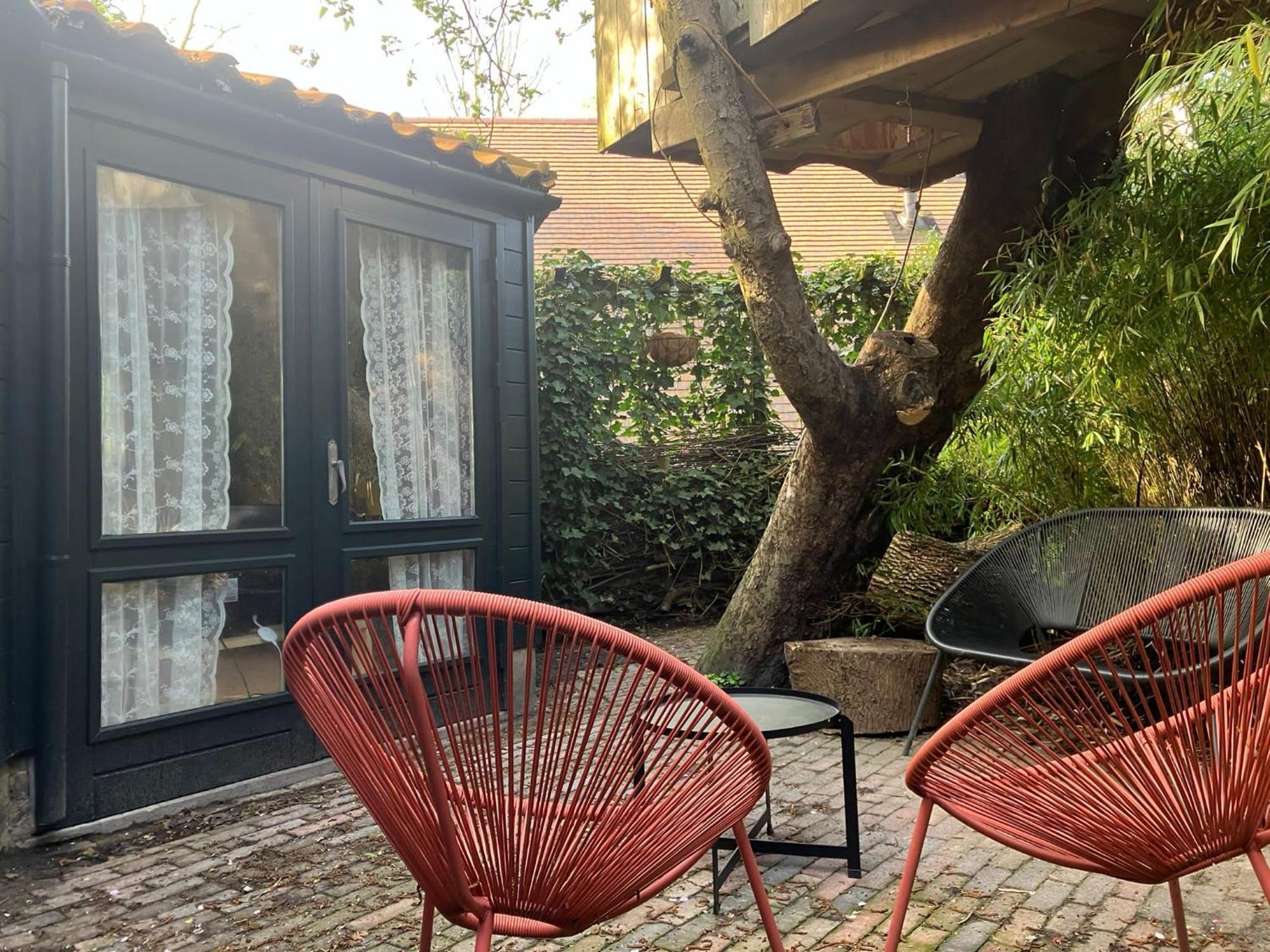 B En B Op Steendam, Tuinkamer Onder De Appelboom Buitenkant foto